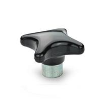 GN 6335.1 Hand Knob Duroplast with Protruding Steel Bushing